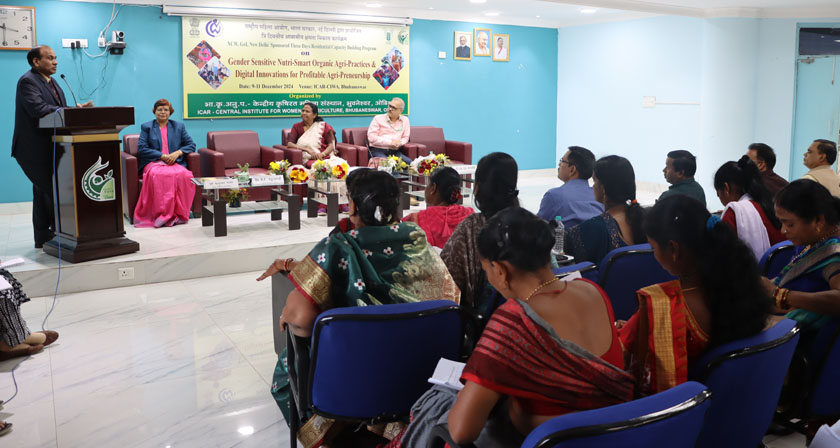 Address by Dr. R. C. Agrawal, DDG (Agril. Edu.), ICAR, New Delhi during valedictory program of NCW sponsored CBP